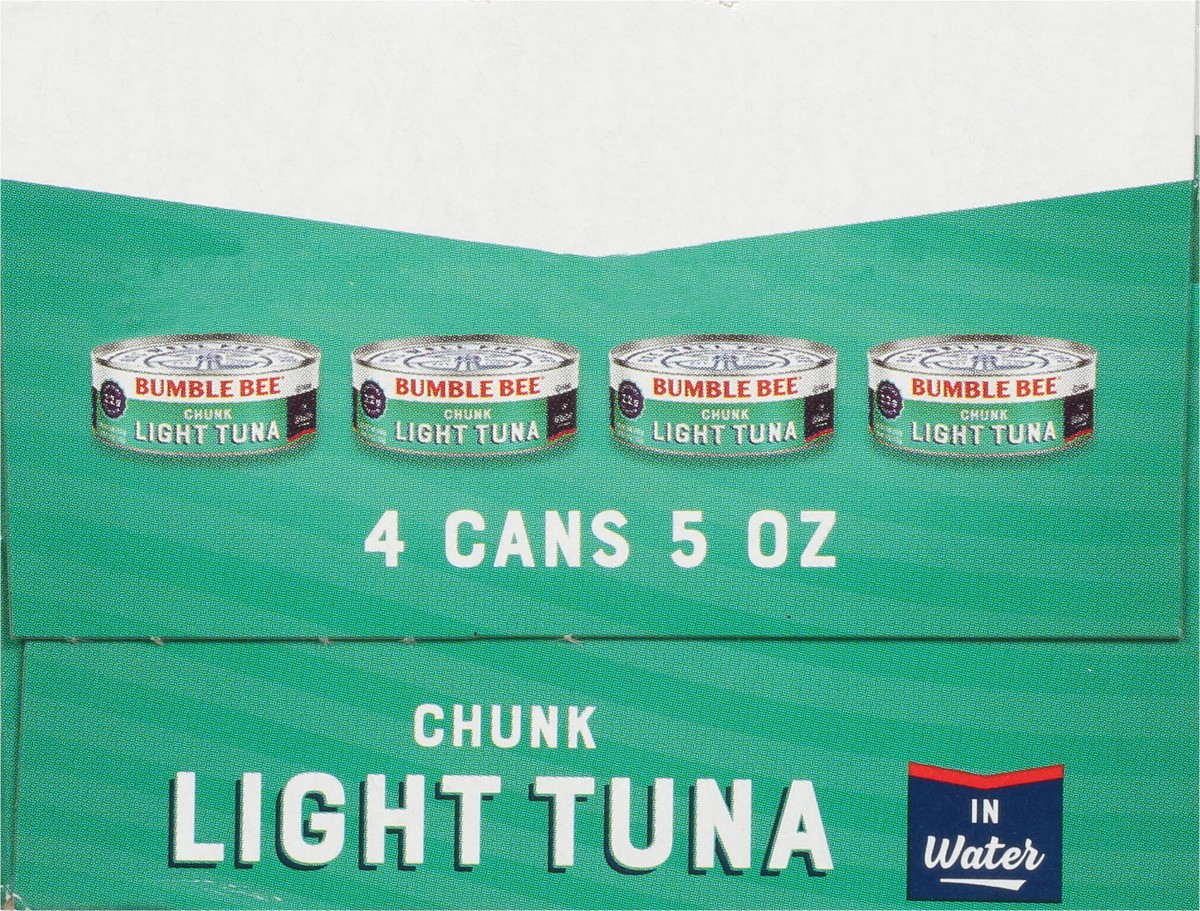 slide 3 of 9, Bumble Bee Chunk Light Tuna in Water 4 - 5 oz Cans, 4 ct