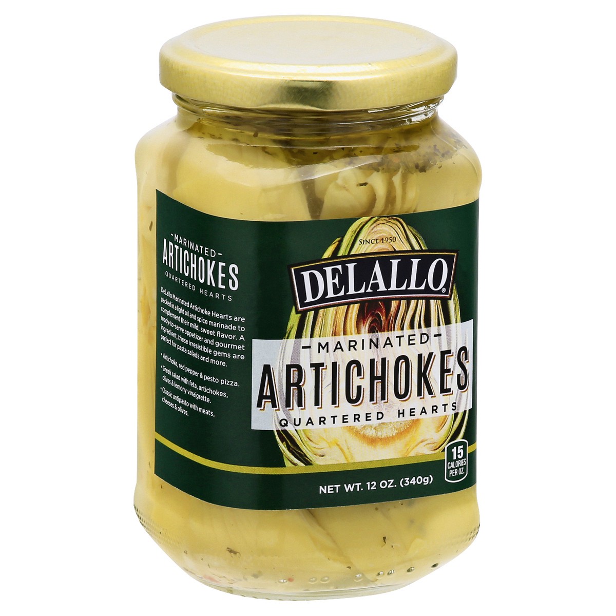 slide 4 of 10, DeLallo Marinate Artichoke Hearts 12Oz, 12 oz