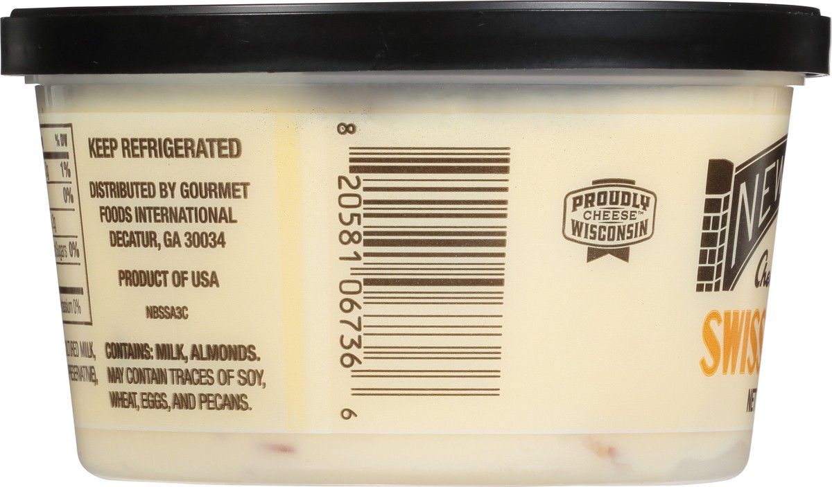 slide 5 of 12, New Bridge Cheese Spread, Swiss & Almond, 7 oz
