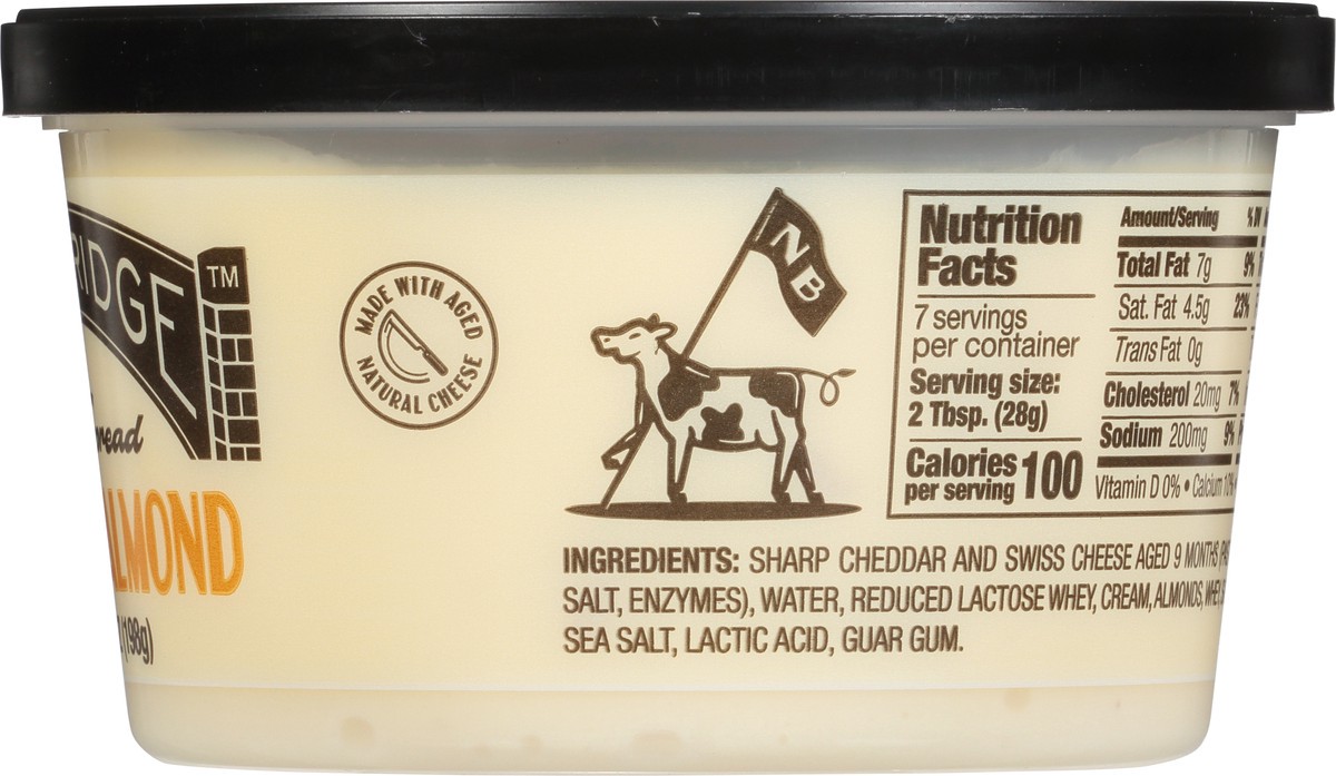 slide 6 of 12, New Bridge Cheese Spread, Swiss & Almond, 7 oz