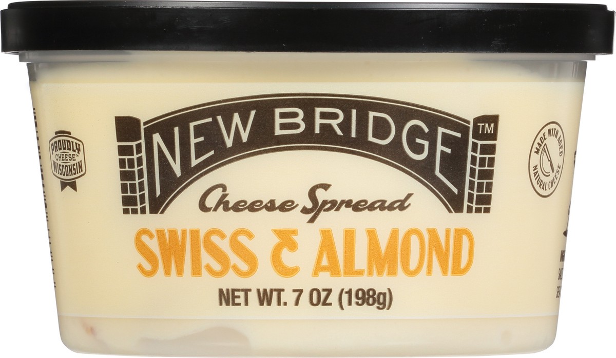 slide 8 of 12, New Bridge Cheese Spread, Swiss & Almond, 7 oz