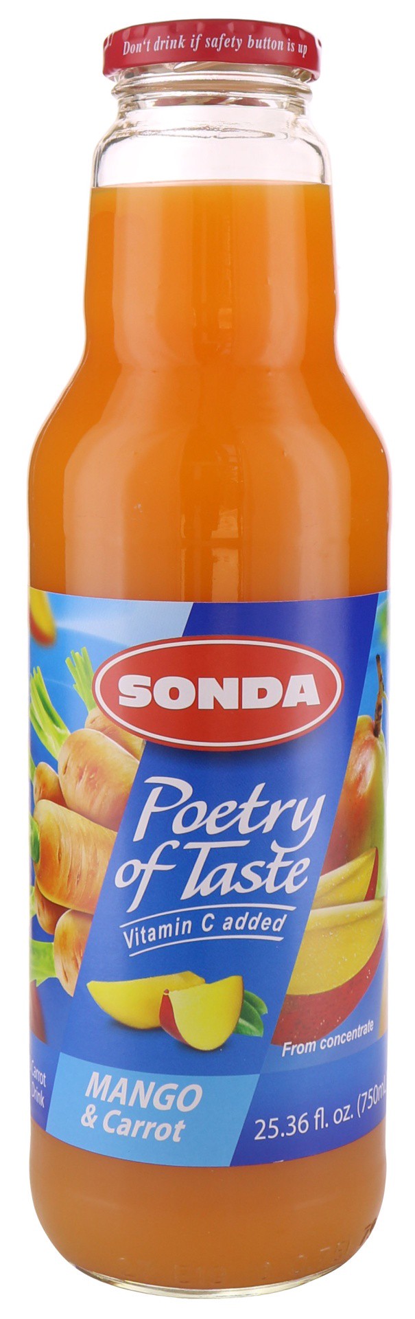 slide 1 of 1, Sonda Mango-Carrot Juice, 25.4 fl oz