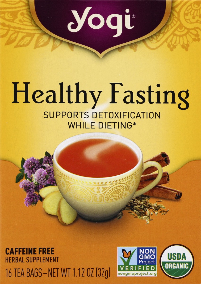 slide 4 of 4, Yogi Healthy Fasting Tea Bags, 16 ct