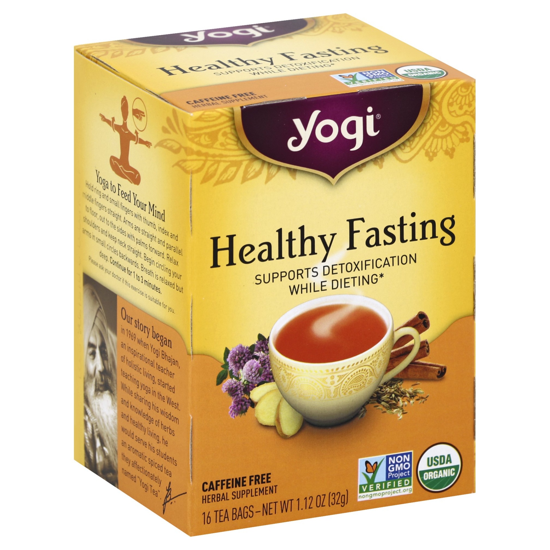 slide 1 of 4, Yogi Healthy Fasting Tea Bags - 16 ct, 16 ct