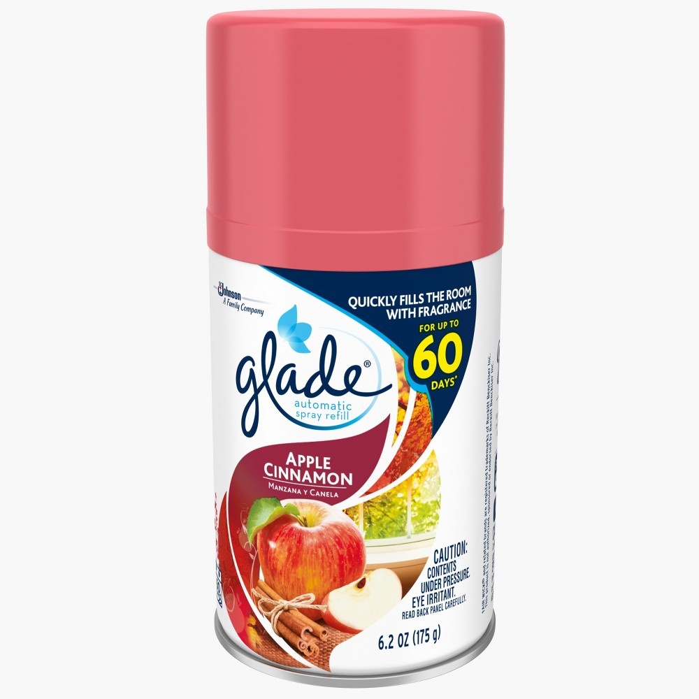 slide 4 of 4, Glade Apple Cinnamon Automatic Spray Refill 6.2 oz, 6.2 oz