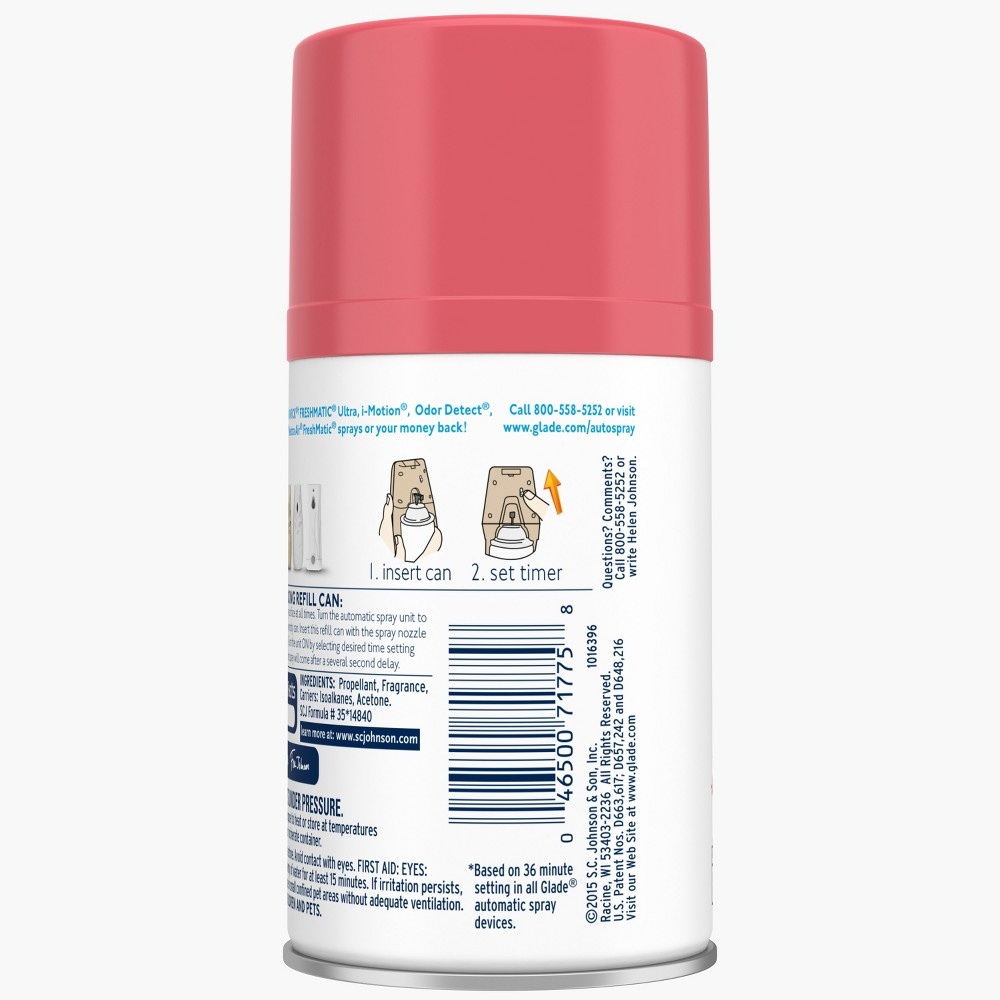 slide 3 of 4, Glade Apple Cinnamon Automatic Spray Refill 6.2 oz, 6.2 oz