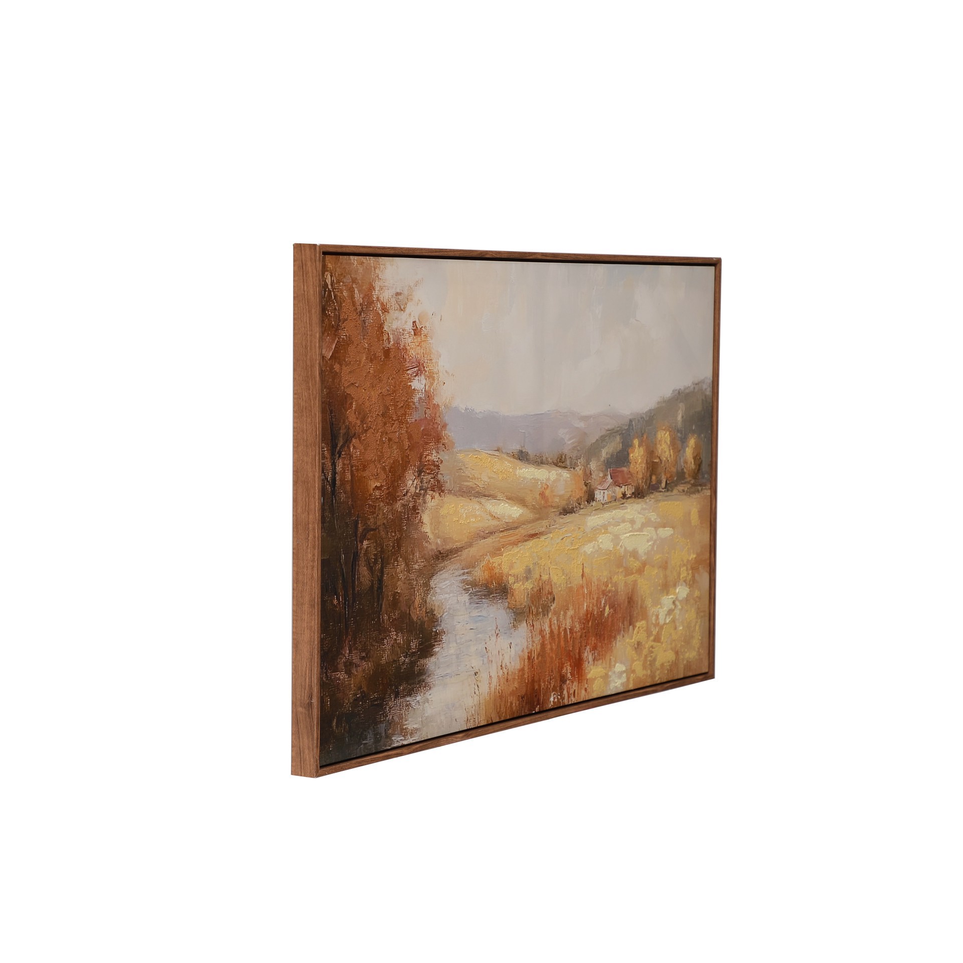 slide 3 of 3, 32" X 22.5" Landscape With River Wall Decor By Ashland, 32 in x 22.5 in