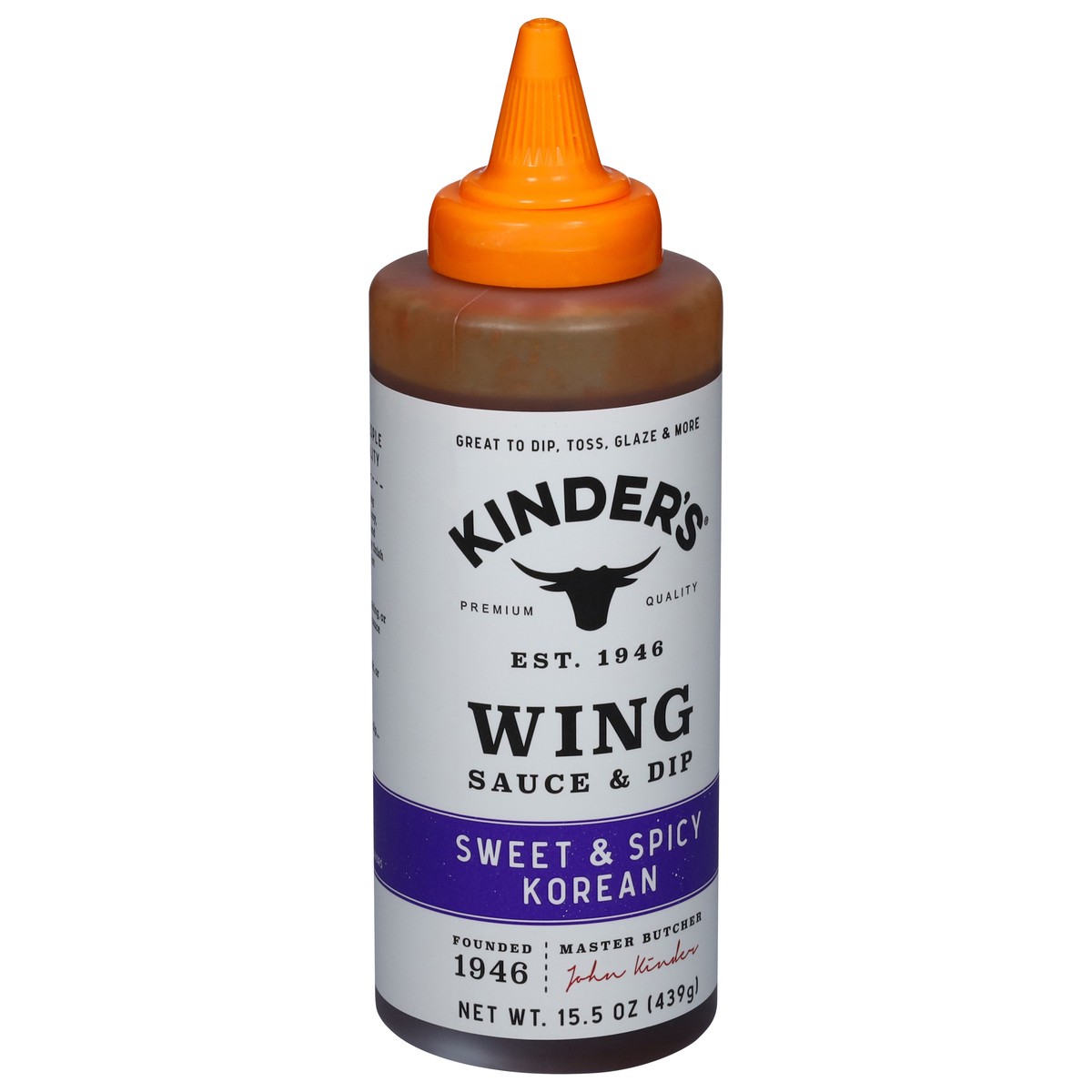 slide 12 of 14, Kinder's Wing Sweet & Spicy Korean Sauce & Dip 15.5 oz, 15.5 oz