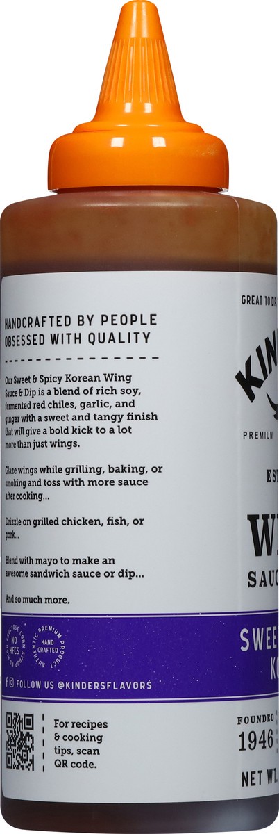 slide 8 of 14, Kinder's Wing Sweet & Spicy Korean Sauce & Dip 15.5 oz, 15.5 oz