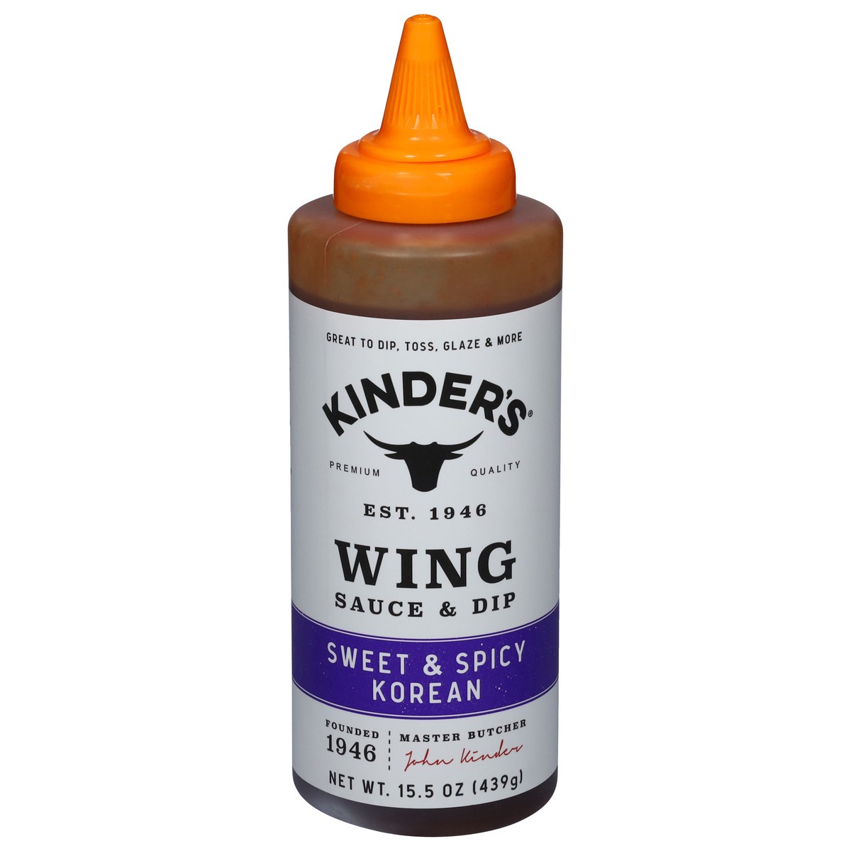 slide 9 of 14, Kinder's Wing Sweet & Spicy Korean Sauce & Dip 15.5 oz, 15.5 oz
