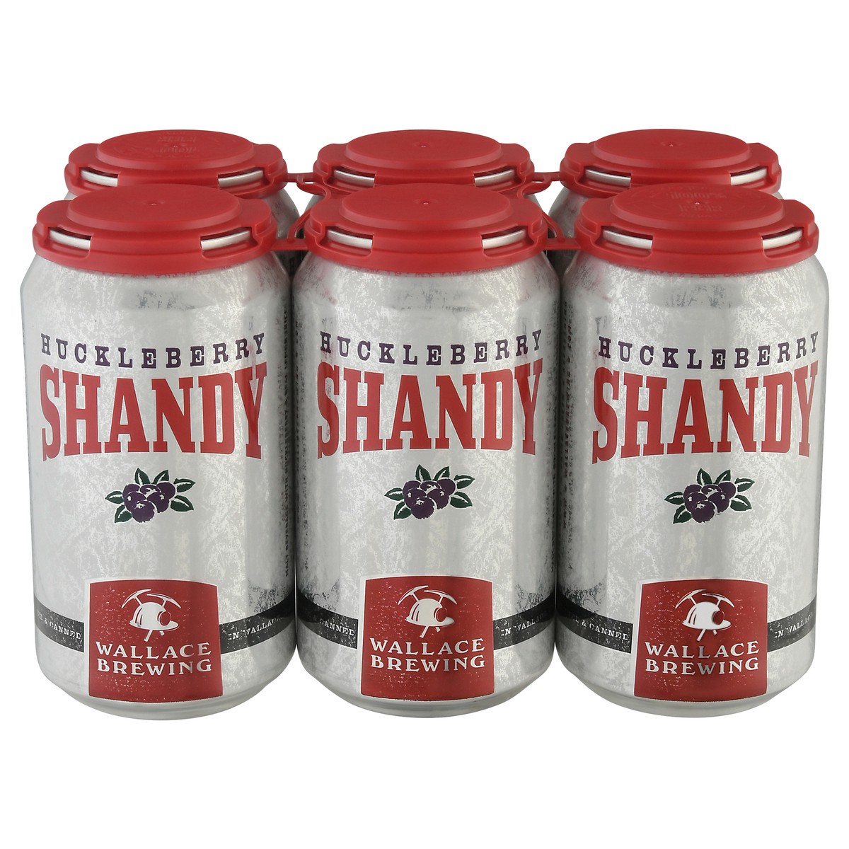 slide 7 of 11, Wallace Brewing Huckleberry Shandy Beer 6-12 fl oz Cans, 6 ct; 12 fl oz