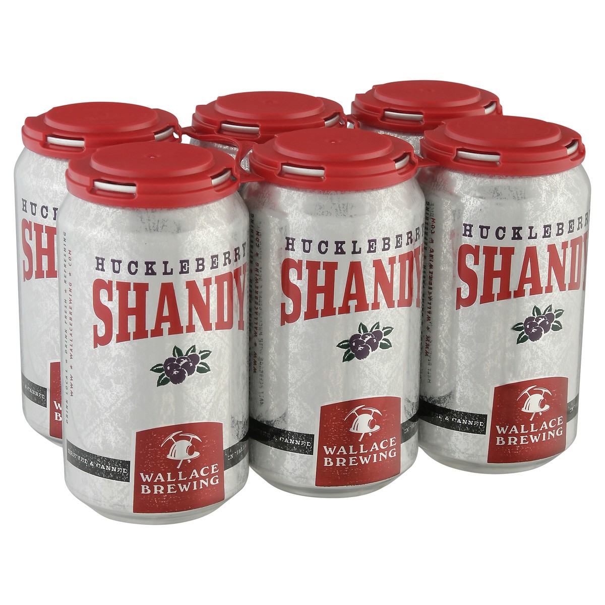 slide 9 of 11, Wallace Brewing Huckleberry Shandy Beer 6-12 fl oz Cans, 6 ct; 12 fl oz