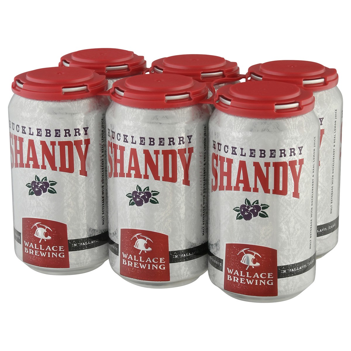 slide 8 of 11, Wallace Brewing Huckleberry Shandy Beer 6-12 fl oz Cans, 6 ct; 12 fl oz