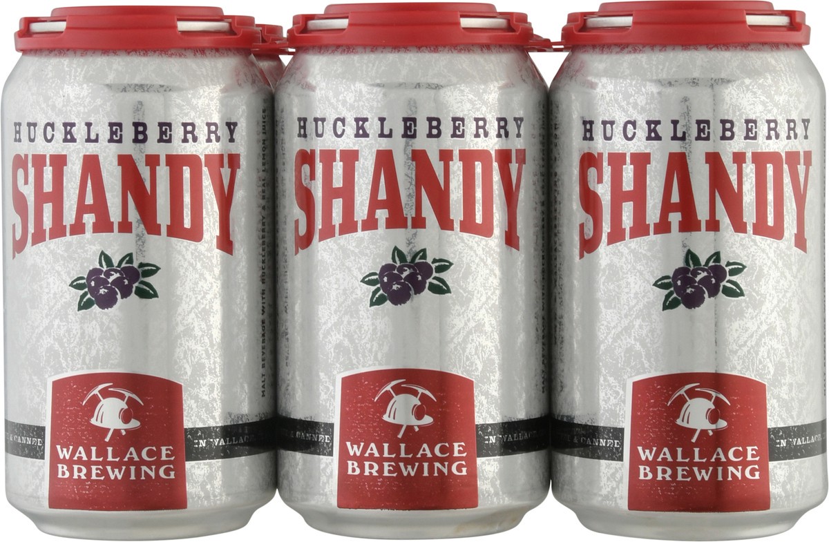 slide 2 of 11, Wallace Brewing Huckleberry Shandy Beer 6-12 fl oz Cans, 6 ct; 12 fl oz