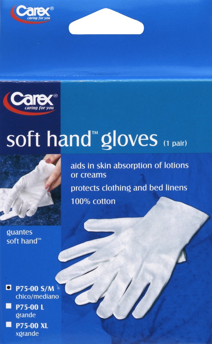 2 Pairs Dermatological Cotton Gloves Use with Hand Cream Soft