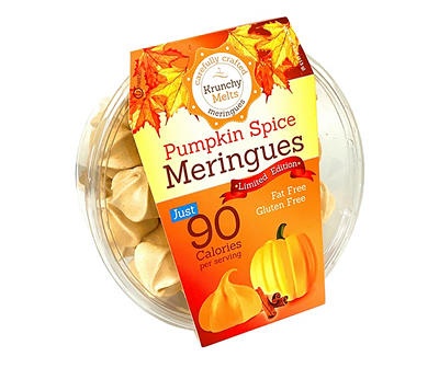 slide 1 of 1, Krunchy Melts Pumpkin Spice Meringues, 4 oz