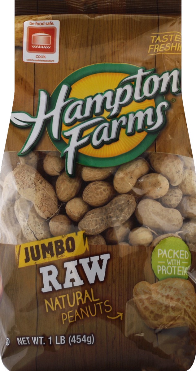 slide 5 of 5, Hampton Farms Jumbo Raw Peanut, 1 ct