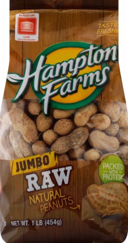 slide 1 of 5, Hampton Farms Jumbo Raw Peanut, 1 ct