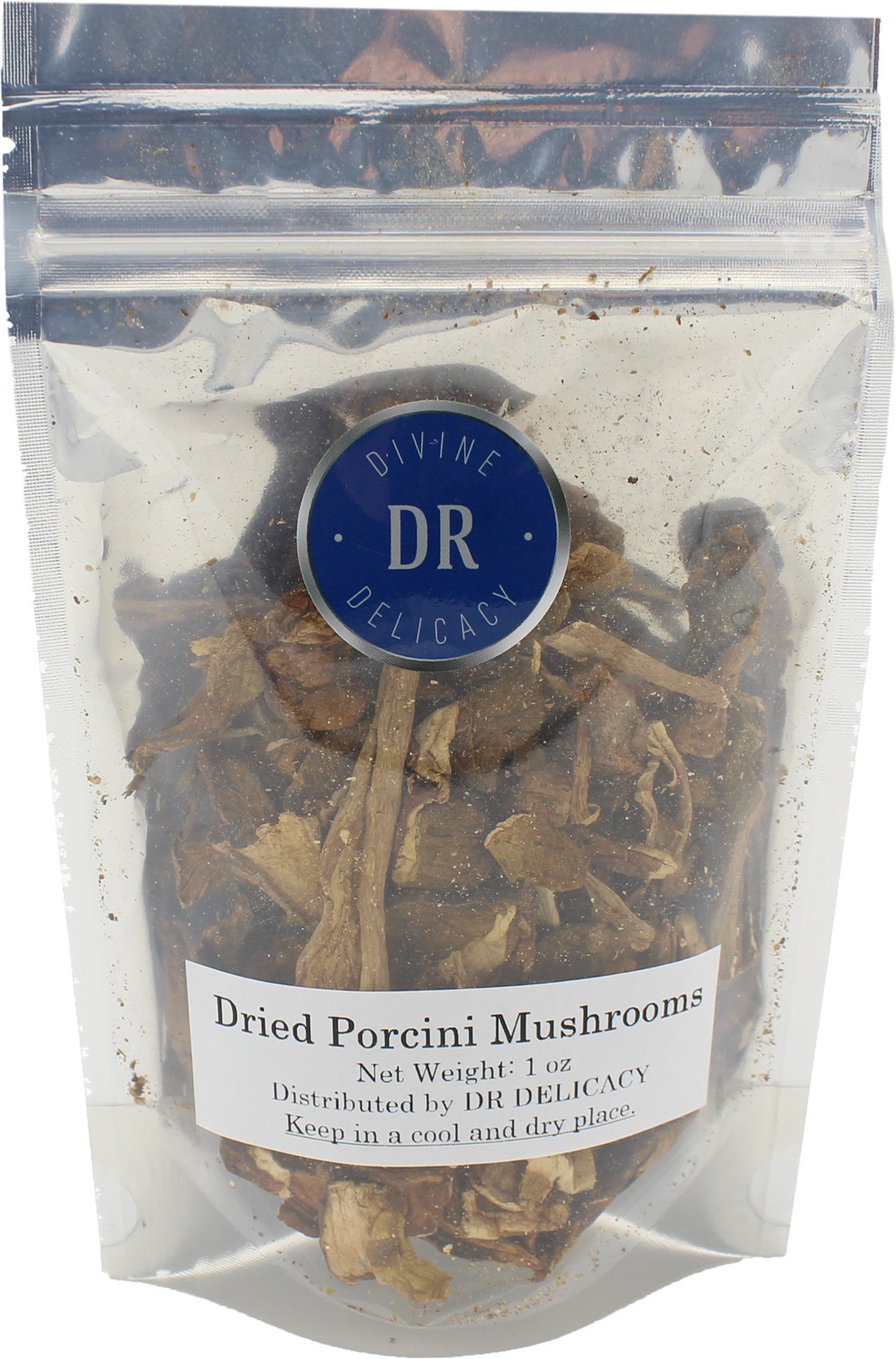 slide 1 of 1, Dr Delicacy Dried Porcini Mushrooms, 1 oz