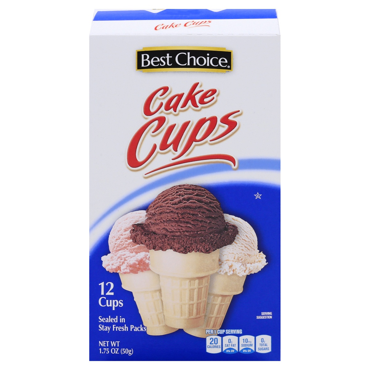 slide 1 of 1, Best Choice Cake Ice Cream Cones, 12 ct