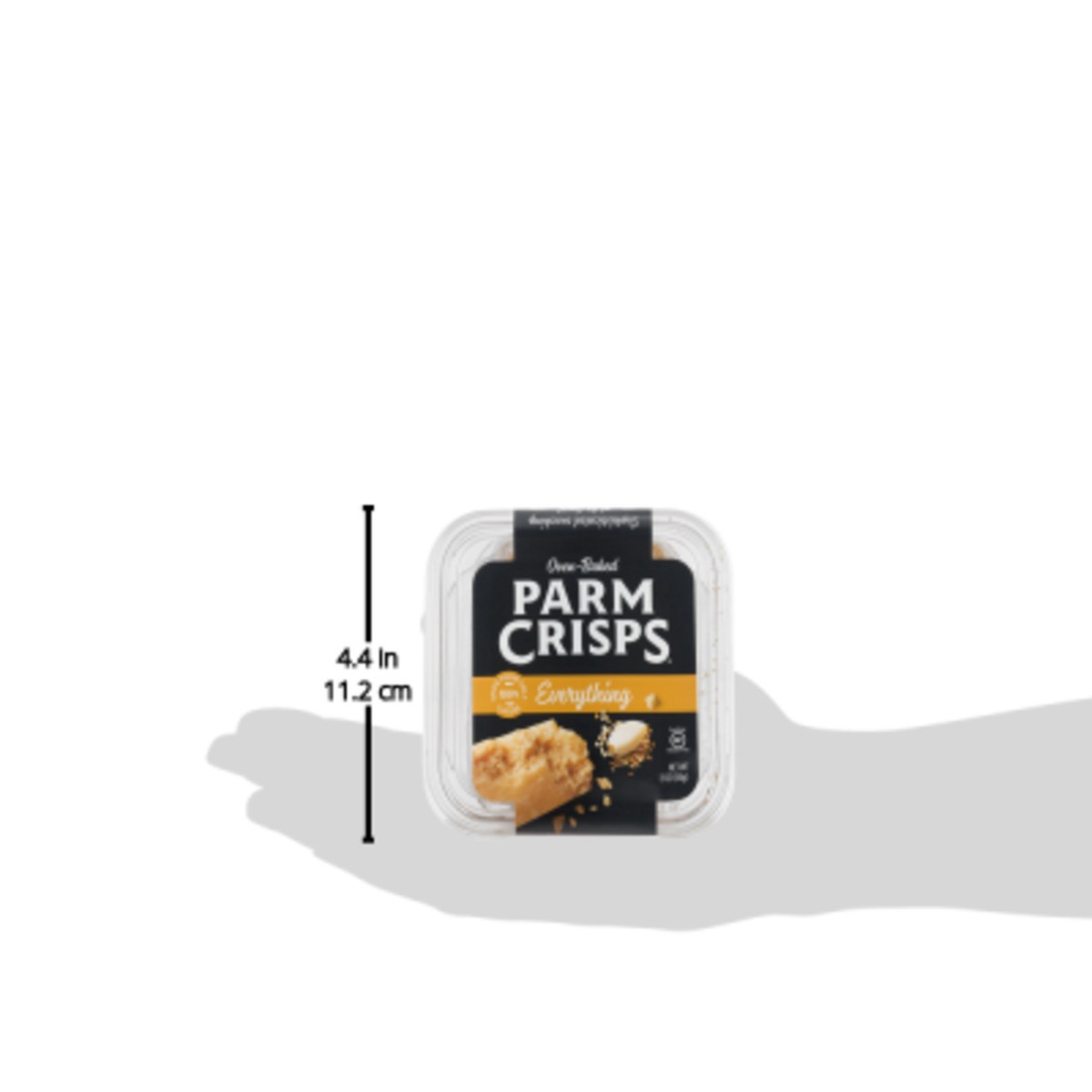 slide 2 of 11, ParmCrisps Cheese Crisps, Everything, Oven-Baked, 3 oz