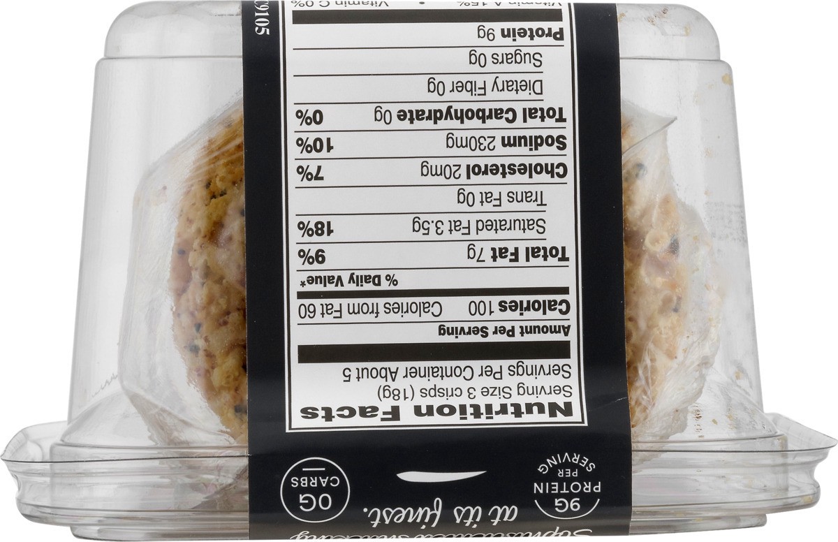 slide 9 of 11, ParmCrisps Cheese Crisps, Everything, Oven-Baked, 3 oz