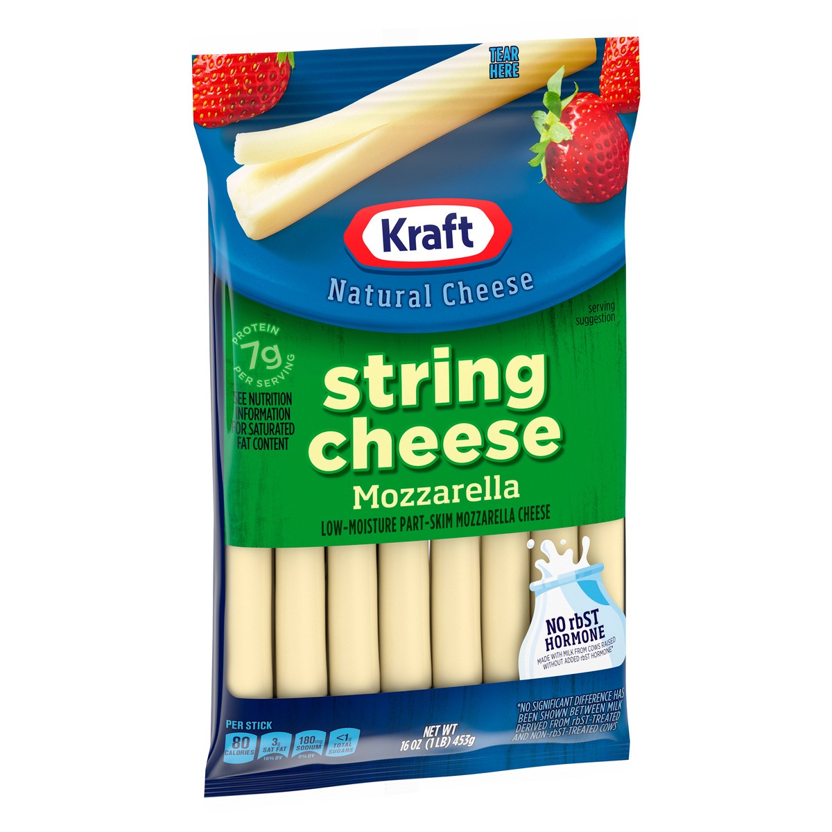 slide 9 of 9, Kraft String Cheese Mozzarella Cheese Snacks, 16 ct Sticks, 16 ct