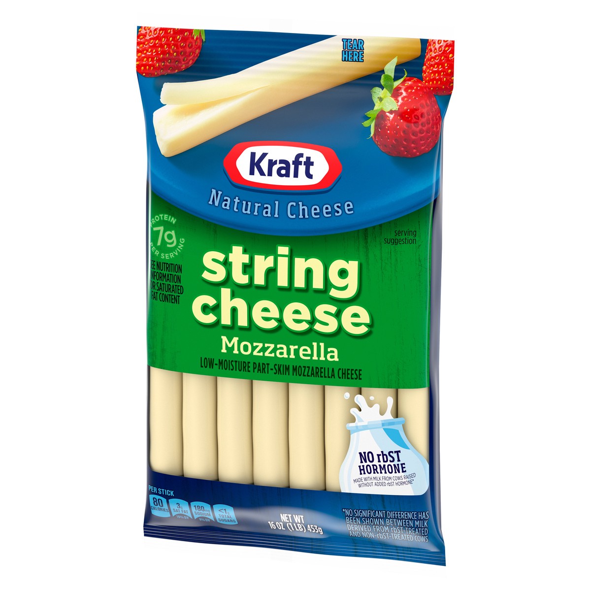 slide 3 of 9, Kraft String Cheese Mozzarella Cheese Snacks, 16 ct Sticks, 16 ct