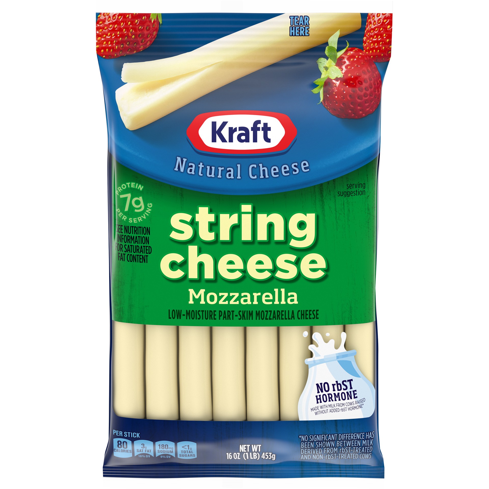 slide 1 of 9, Kraft String Cheese Mozzarella Cheese Snacks, 16 ct Sticks, 16 ct