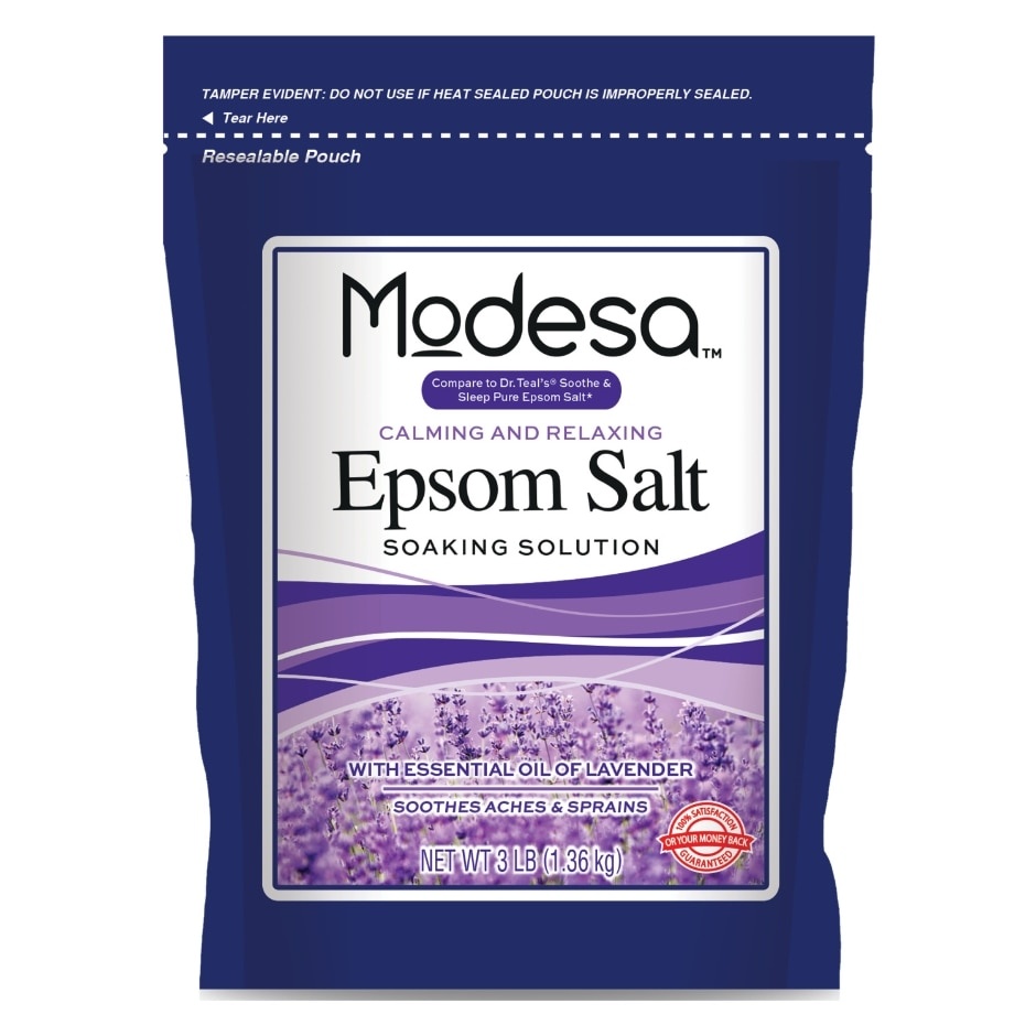 slide 1 of 1, Modesa Lavender Epsom Salt, 48 oz