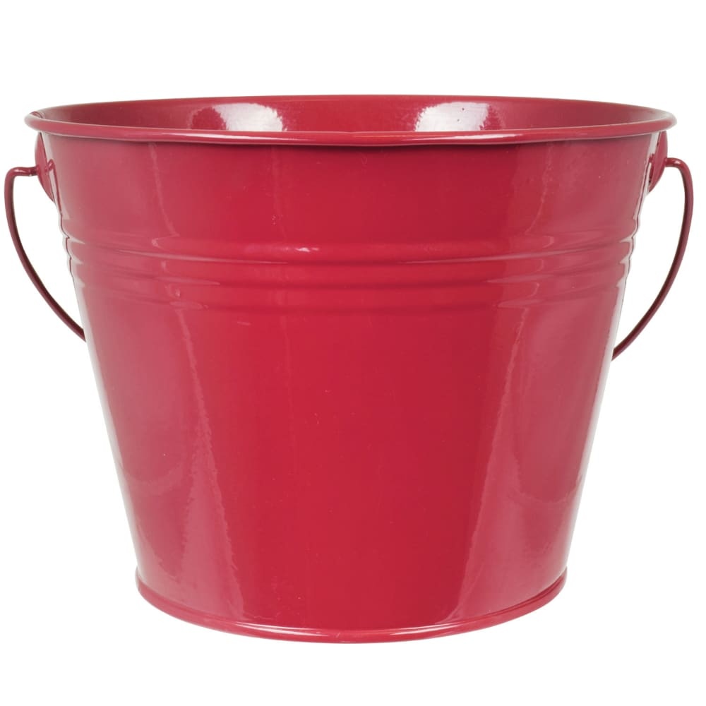 slide 1 of 1, HD Designs Outdoors Painted Pail Citronella Candle - Red, 18 oz