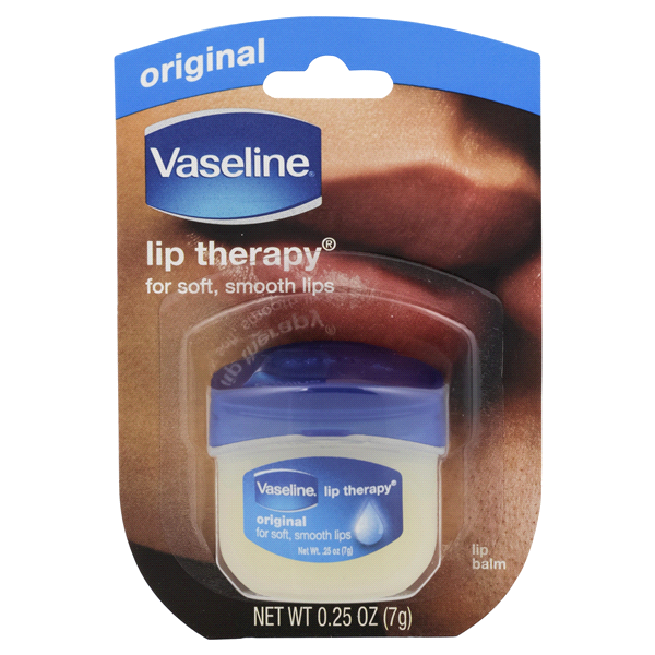 slide 1 of 1, Vaseline Original Lip Therapy Lip Balm Jar, 0.25 oz