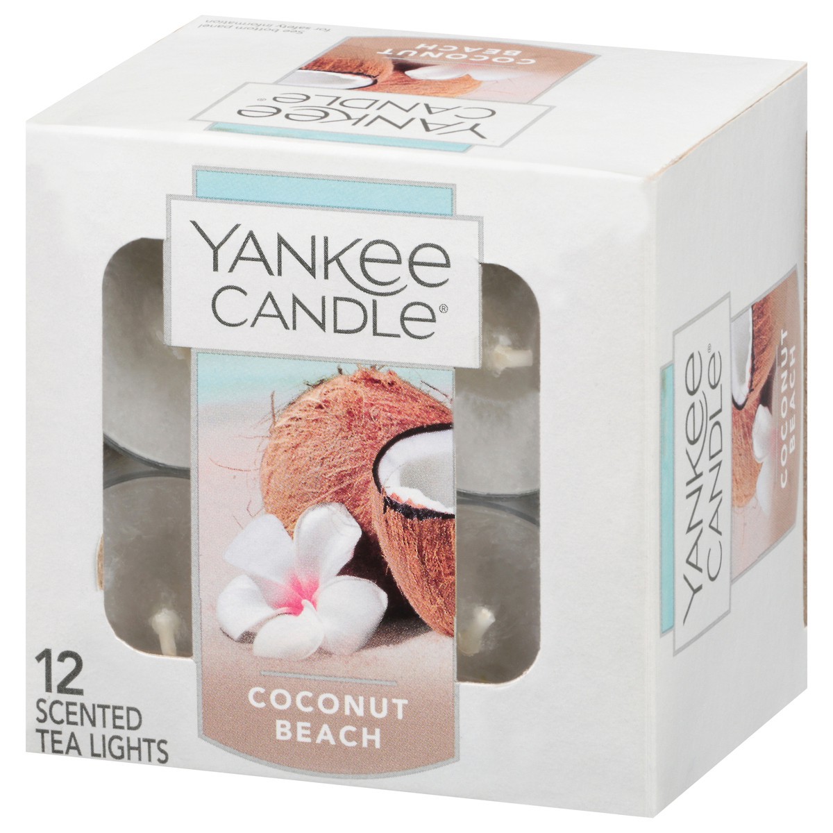 slide 2 of 11, Yankee Candle Scented Coconut Beach Tea Lights 12 Tea Lights 0.35 oz Packed, Unspecified 12 ea, 1 ct