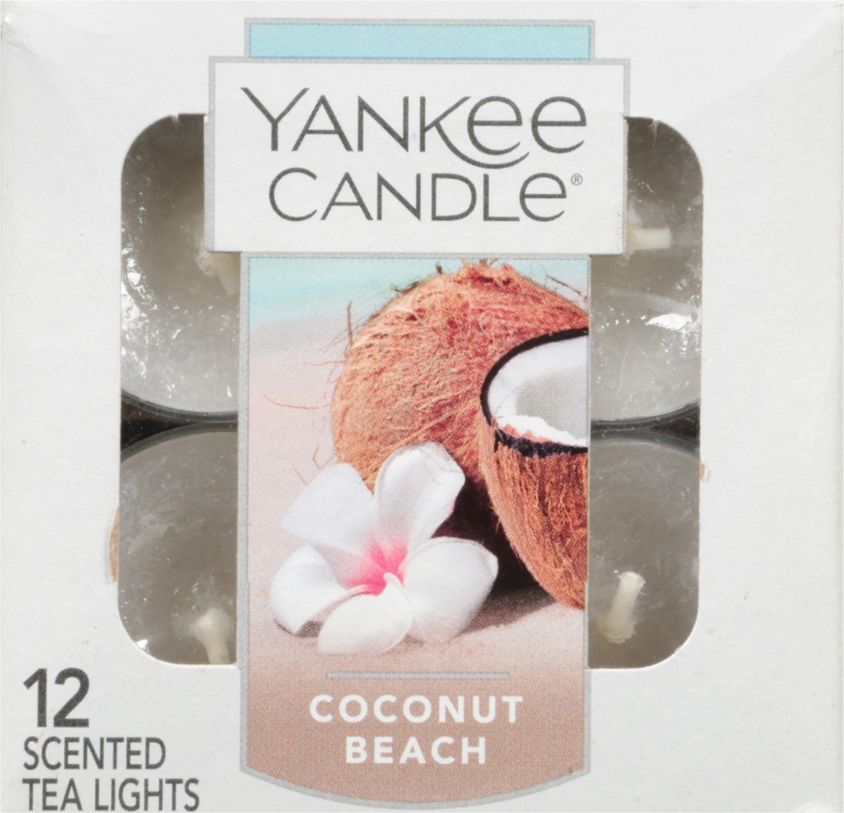 slide 11 of 11, Yankee Candle Scented Coconut Beach Tea Lights 12 Tea Lights 0.35 oz Packed, Unspecified 12 ea, 1 ct