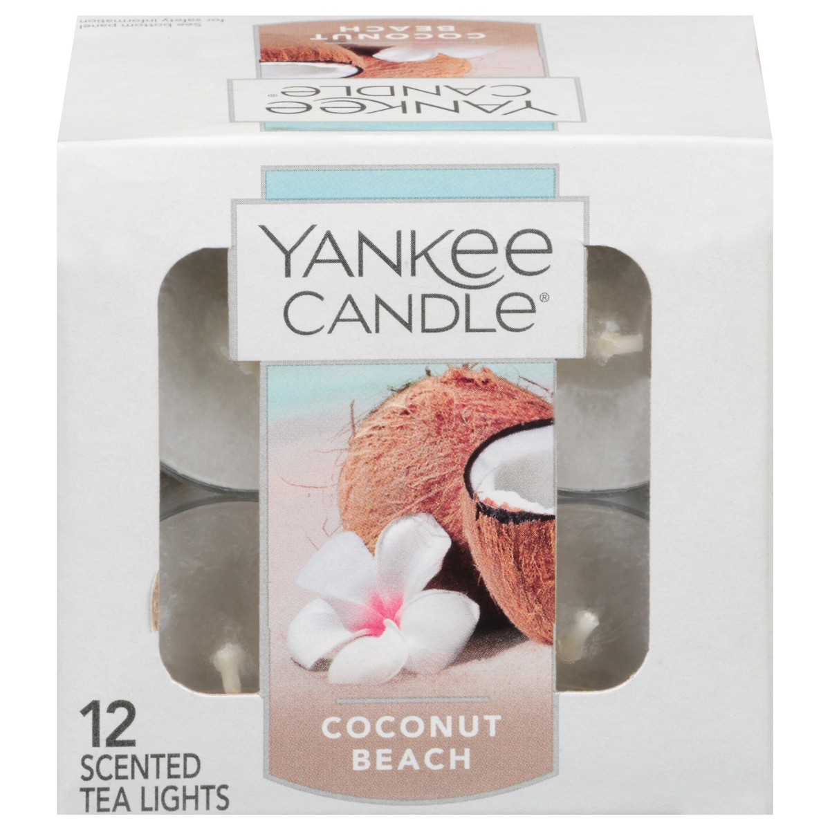 slide 1 of 11, Yankee Candle Scented Coconut Beach Tea Lights 12 Tea Lights 0.35 oz Packed, Unspecified 12 ea, 1 ct