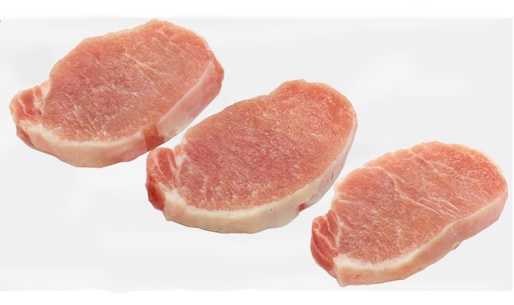 slide 1 of 1, Kroger Pork Boneless Loin Chops (6 Chops Per Pack), 2.5 lb