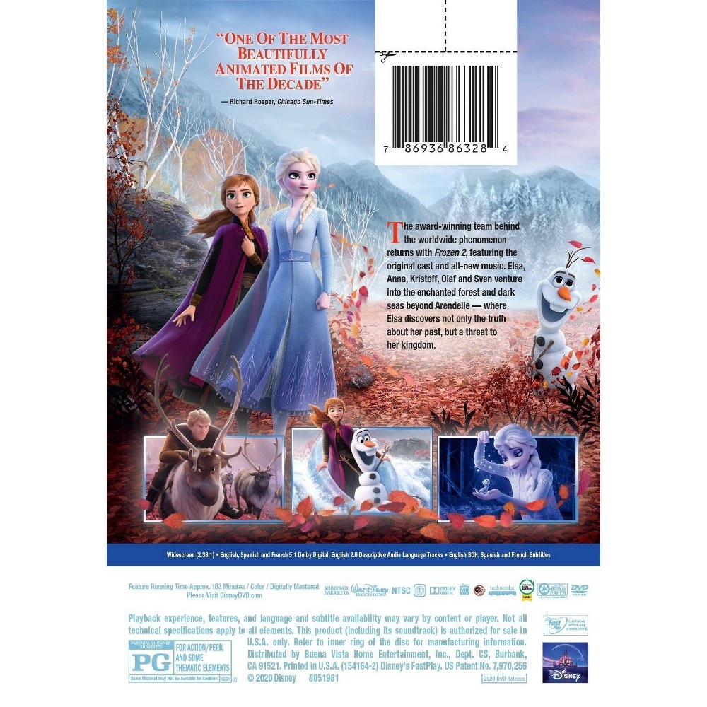 slide 2 of 2, Frozen II DVD, 1 ct