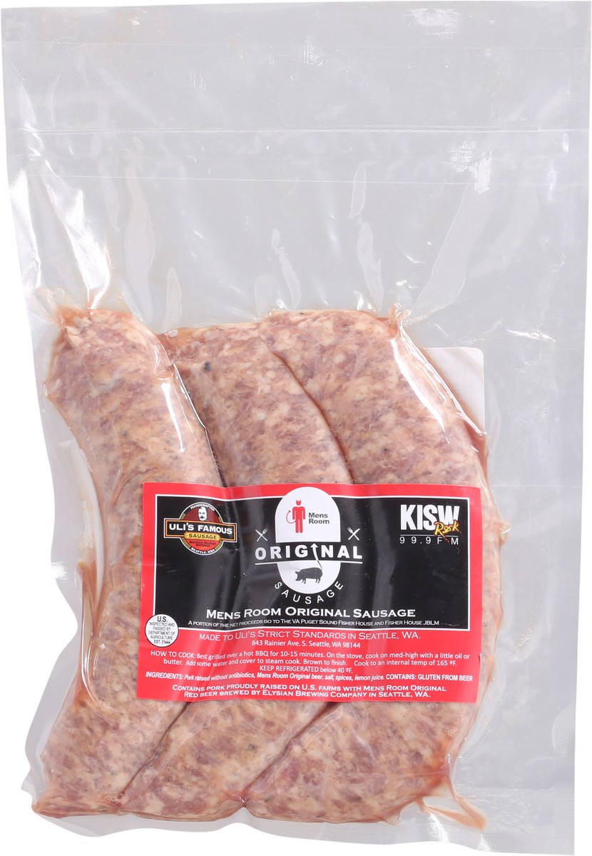 slide 1 of 3, Uli's Famous Sausage Men's Room Original Sausage, 3 ct