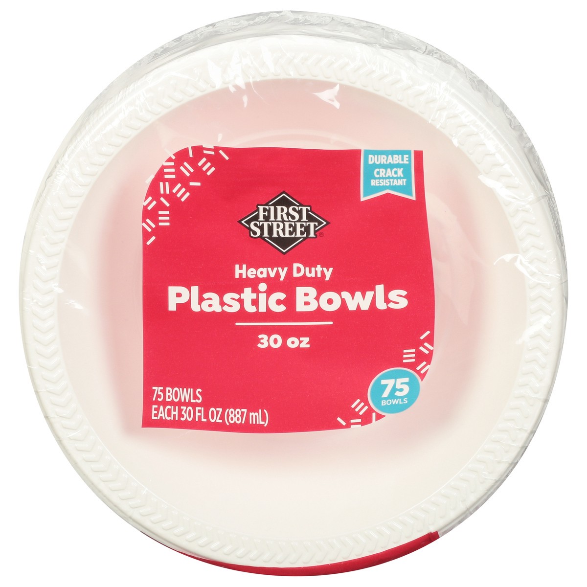 slide 8 of 12, First Street Plastic Bowls, 75 ct