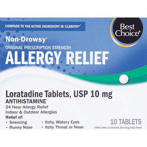 slide 1 of 1, Best Choice Allergy Relief Tablets, 10 ct