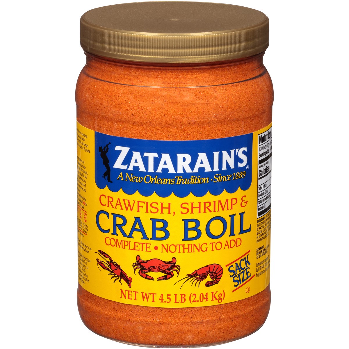 slide 1 of 11, Zatarain's Crawfish, Shrimp & Crab Boil, 4.5 lb
