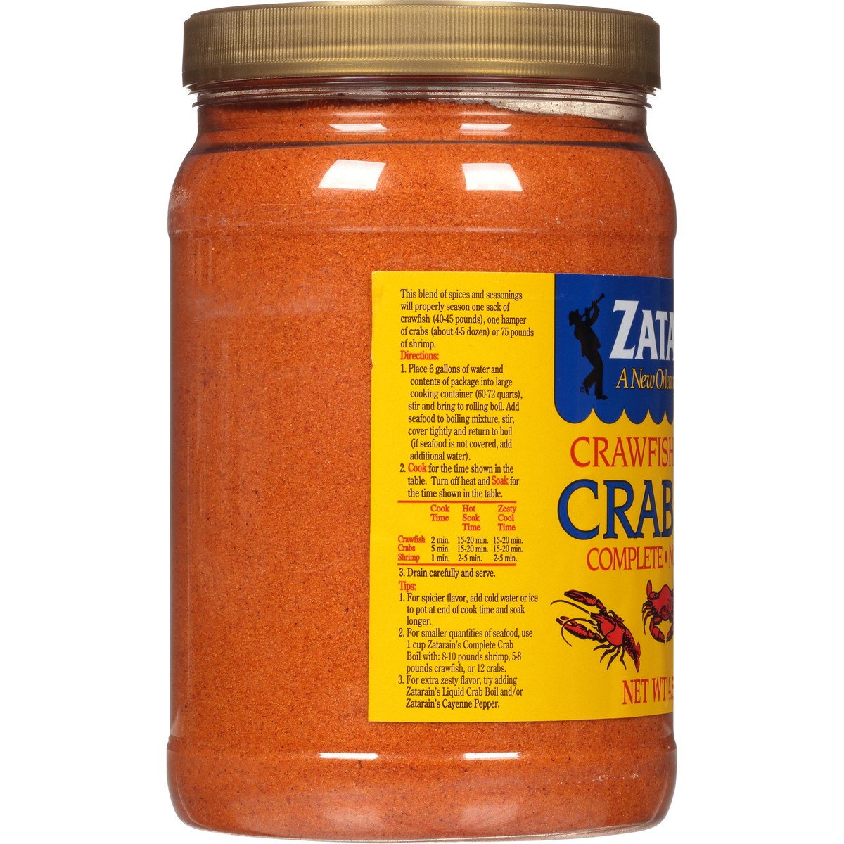 slide 2 of 11, Zatarain's Crab Boil Seasoning - Sack Size, 4.5 lb