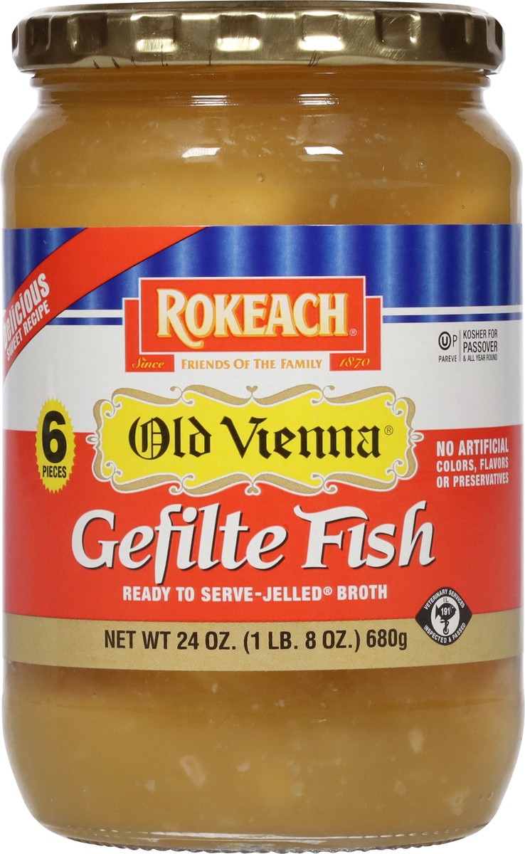 slide 6 of 9, Rokeach Old Vienna Fish, 24 oz