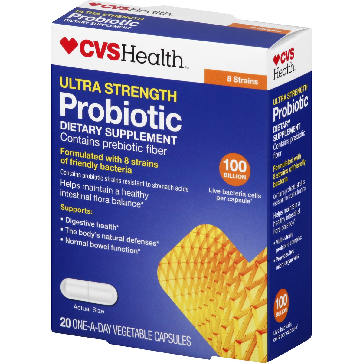 slide 9 of 12, CVS Health Ultra Strength Probiotic Capsules, 20 Ct, 20 ct