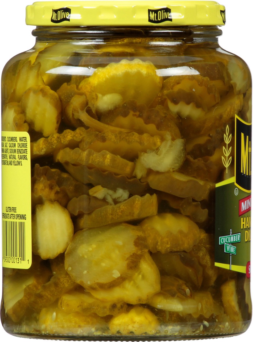 slide 6 of 13, Mt. Olive Mini Stuffers Hamburger Dill Chips Pickles 32 fl oz Jar, 32 oz