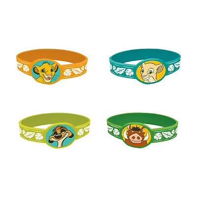 slide 1 of 1, Unique Industries The Lion King Rubber Bracelet Party Favors, 4 ct