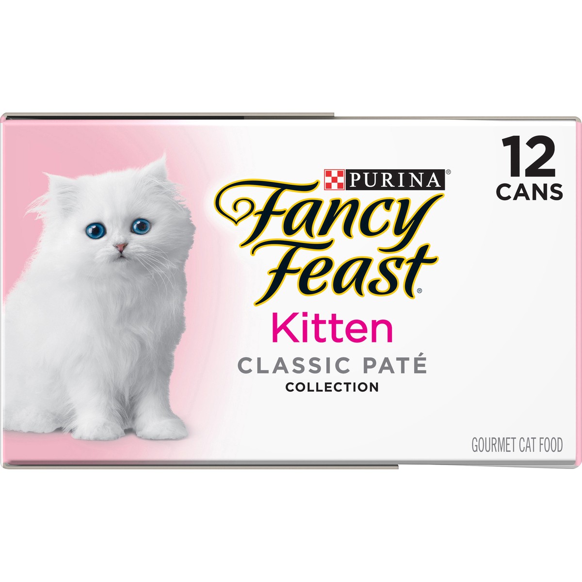 slide 3 of 9, Fancy Feast Purina Fancy Feast Grain Free Pate Wet Kitten Food Variety Pack, Kitten Classic Pate Collection Turkey & Whitefish, 2.25 lb