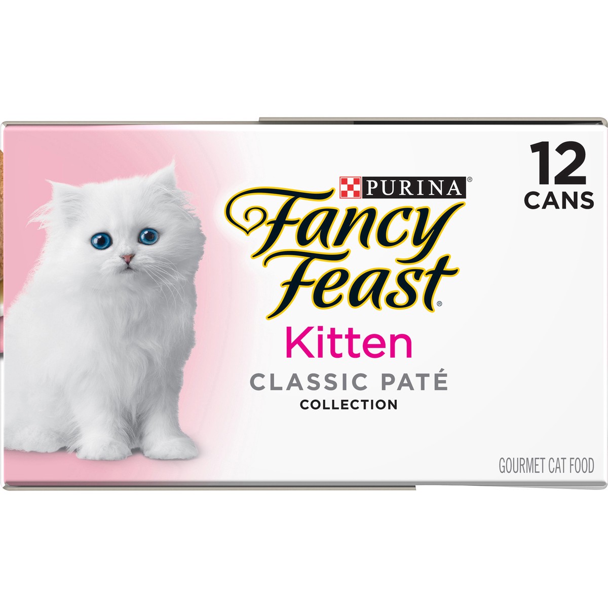 slide 7 of 9, Fancy Feast Purina Fancy Feast Grain Free Pate Wet Kitten Food Variety Pack, Kitten Classic Pate Collection Turkey & Whitefish, 2.25 lb