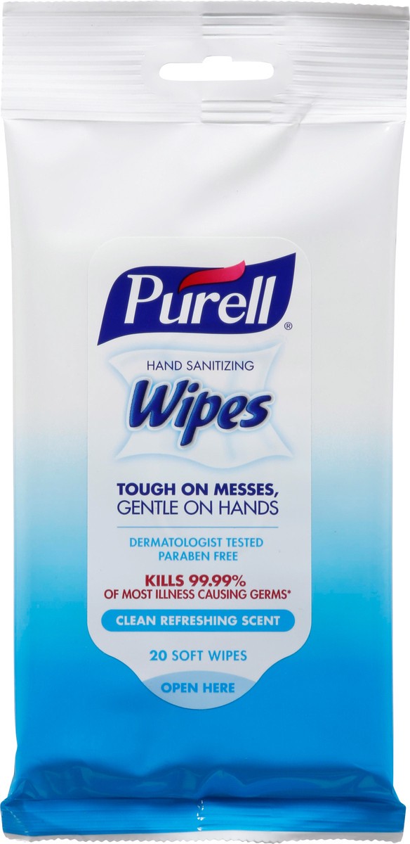 slide 1 of 11, PURELL Hand Sanitizing Wipes Clean Refreshing Scent, 20 ct