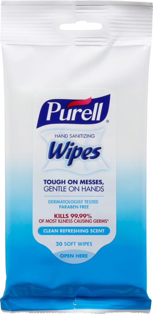 slide 8 of 11, PURELL Hand Sanitizing Wipes Clean Refreshing Scent, 20 ct